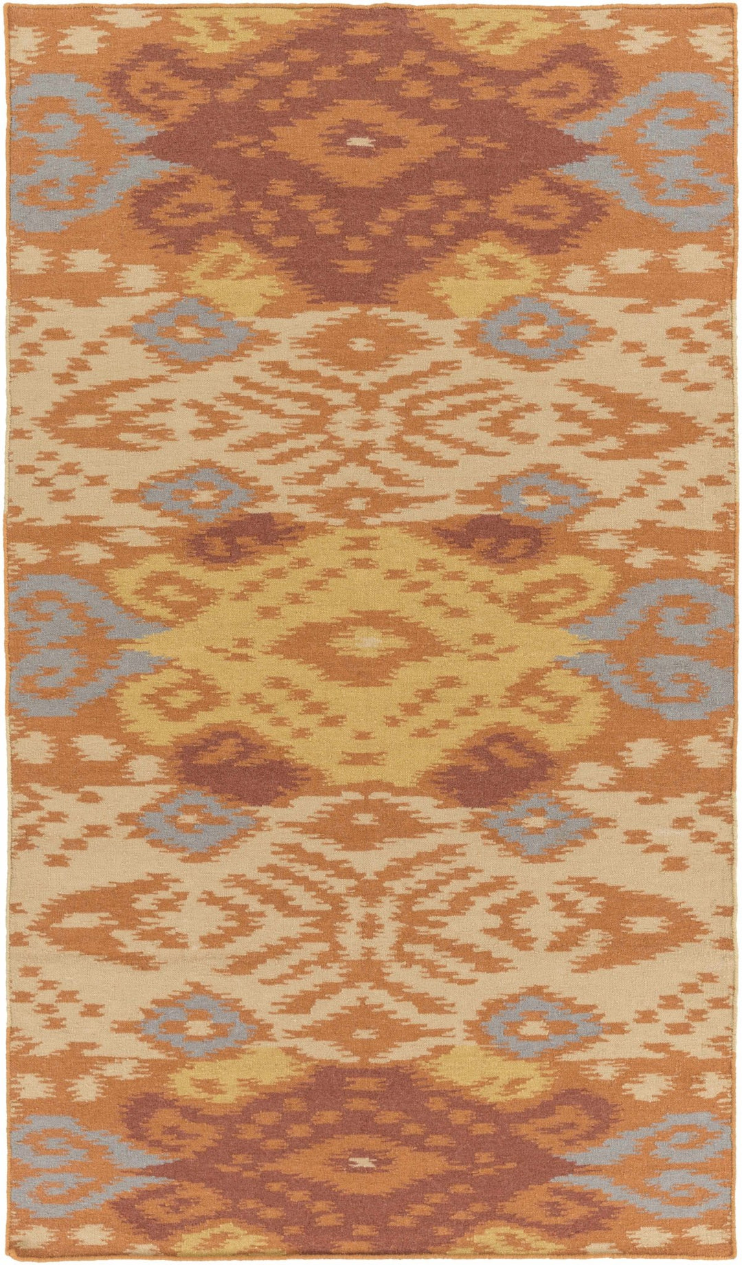 Monson Traditional Style Rust And Beige Hand Woven Area Rug - The Rug Decor