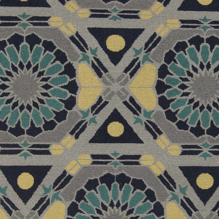 Montesano Navy & Gray Hand Knotted Wool Rug - The Rug Decor