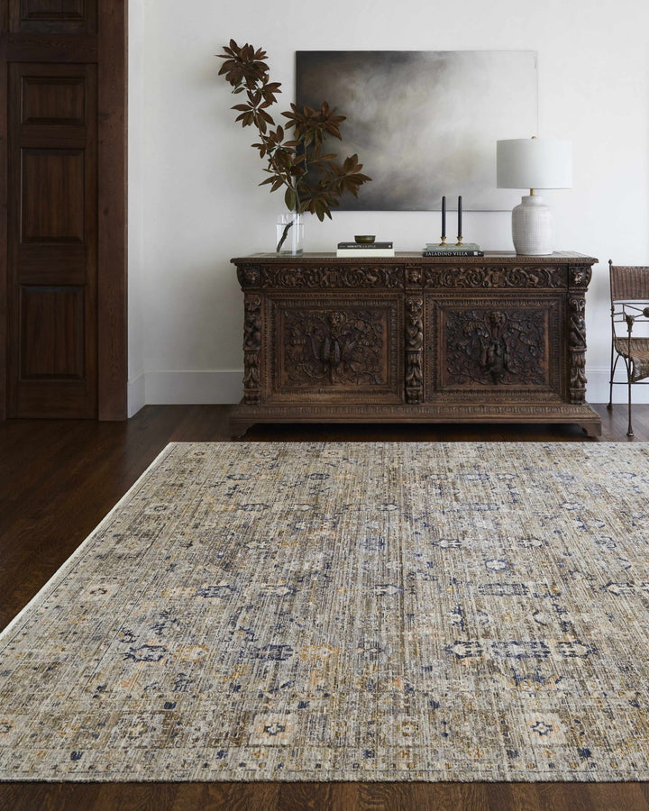 Monty Traditional Style Brown Washable Area Rug - The Rug Decor