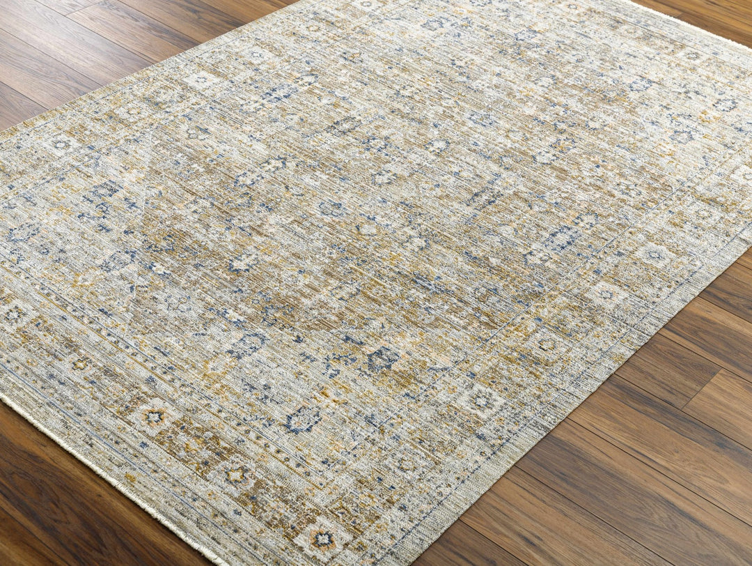 Monty Traditional Style Brown Washable Area Rug - The Rug Decor