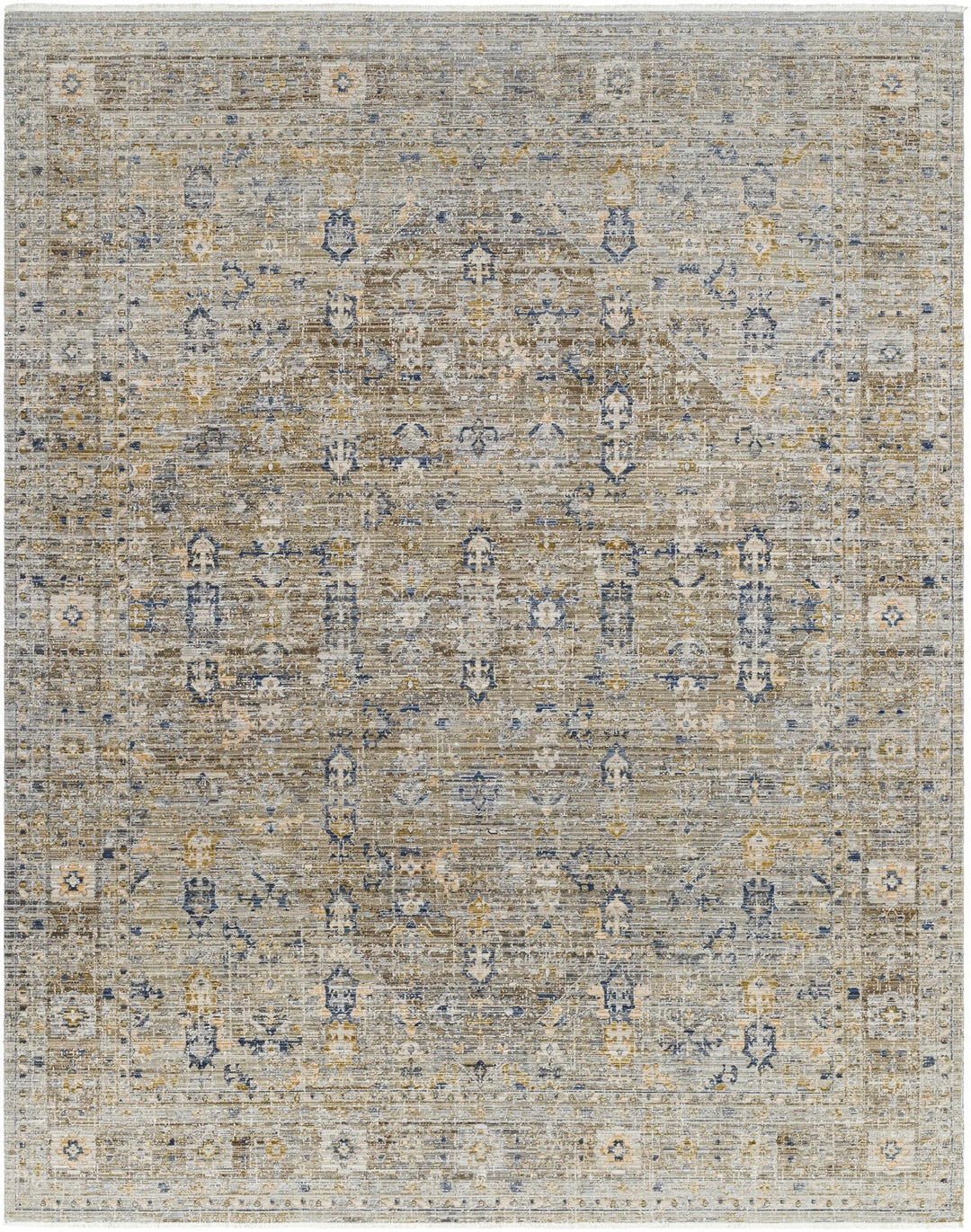 Monty Traditional Style Brown Washable Area Rug - The Rug Decor