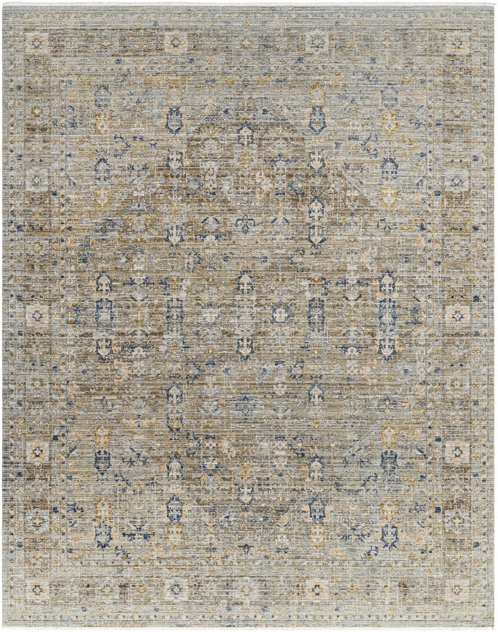 Monty Traditional Style Brown Washable Area Rug - The Rug Decor