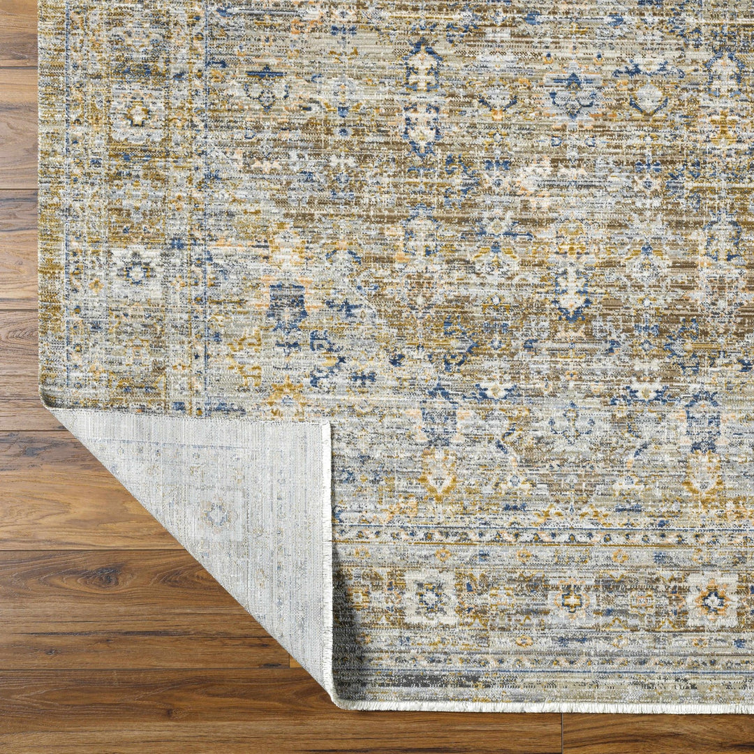 Monty Traditional Style Brown Washable Area Rug - The Rug Decor