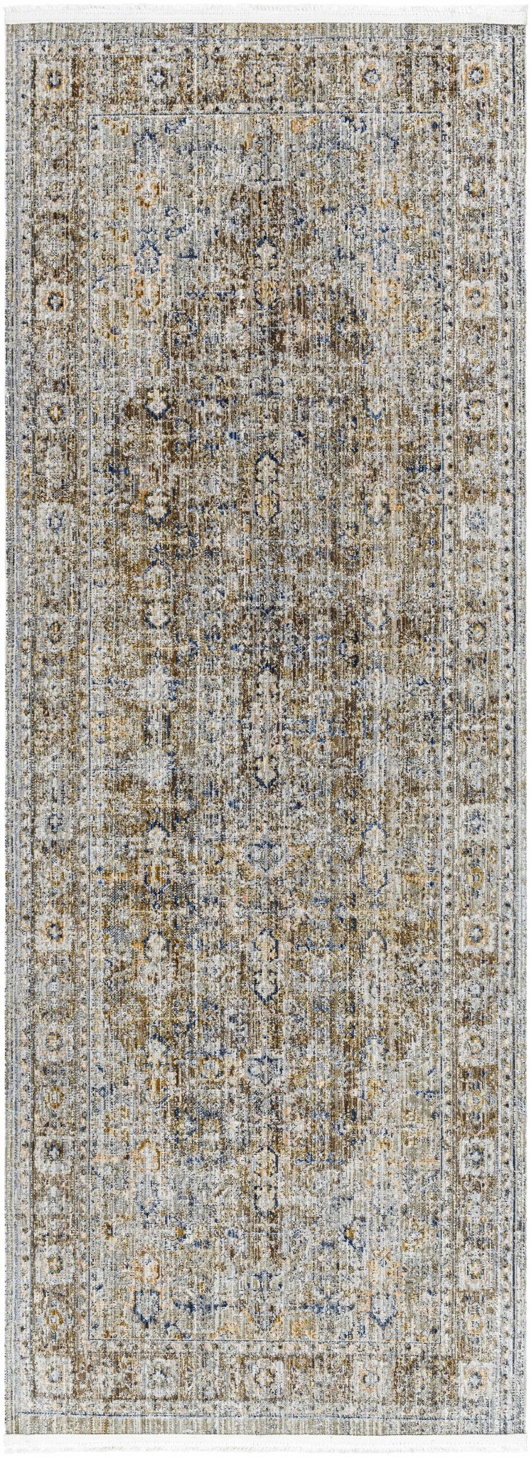 Monty Traditional Style Brown Washable Area Rug - The Rug Decor