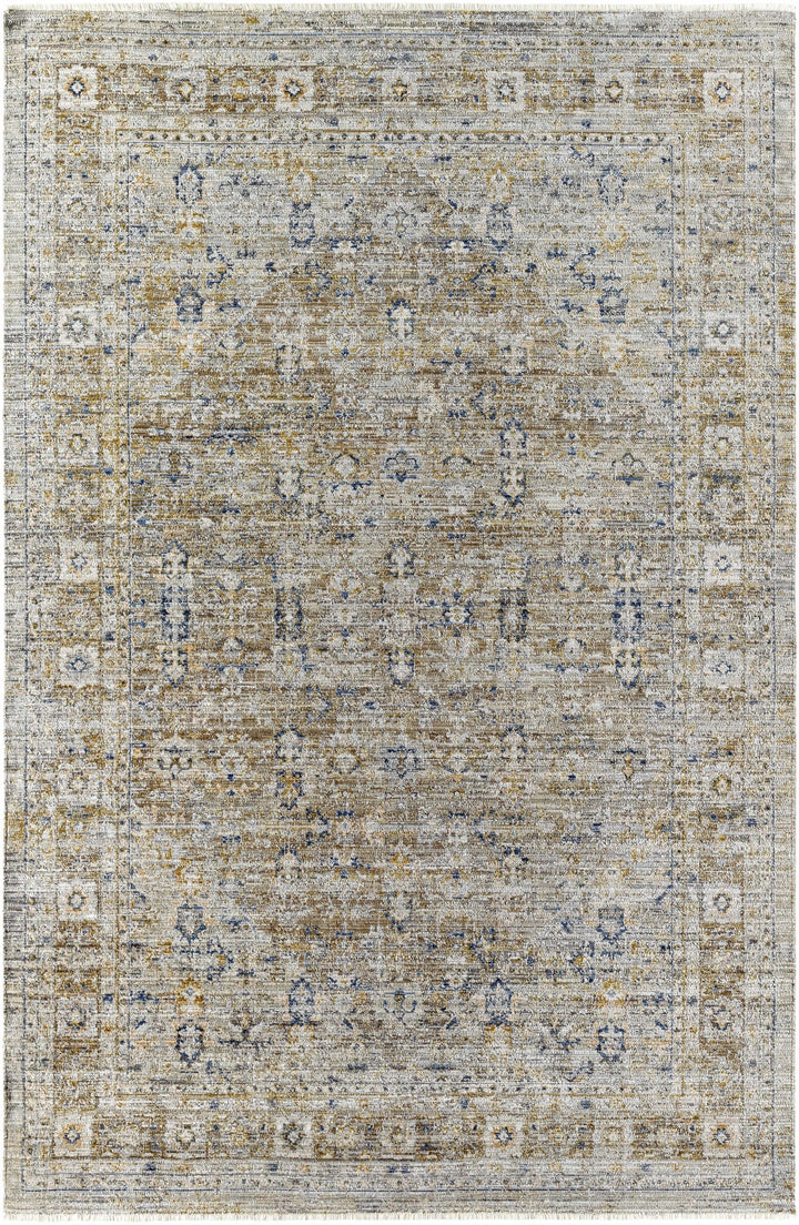 Monty Traditional Style Brown Washable Area Rug - The Rug Decor