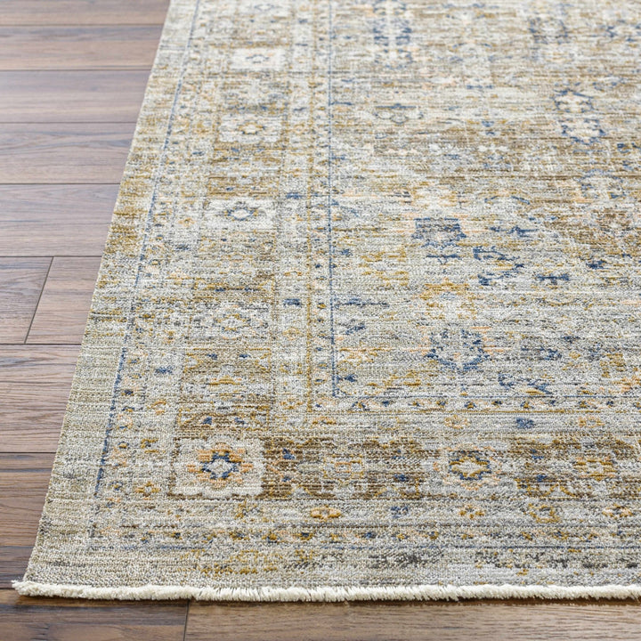 Monty Traditional Style Brown Washable Area Rug - The Rug Decor
