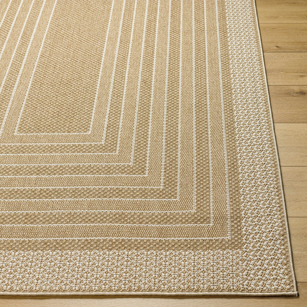 Mopsa Modern Geometric Design Tan Area Rug - The Rug Decor