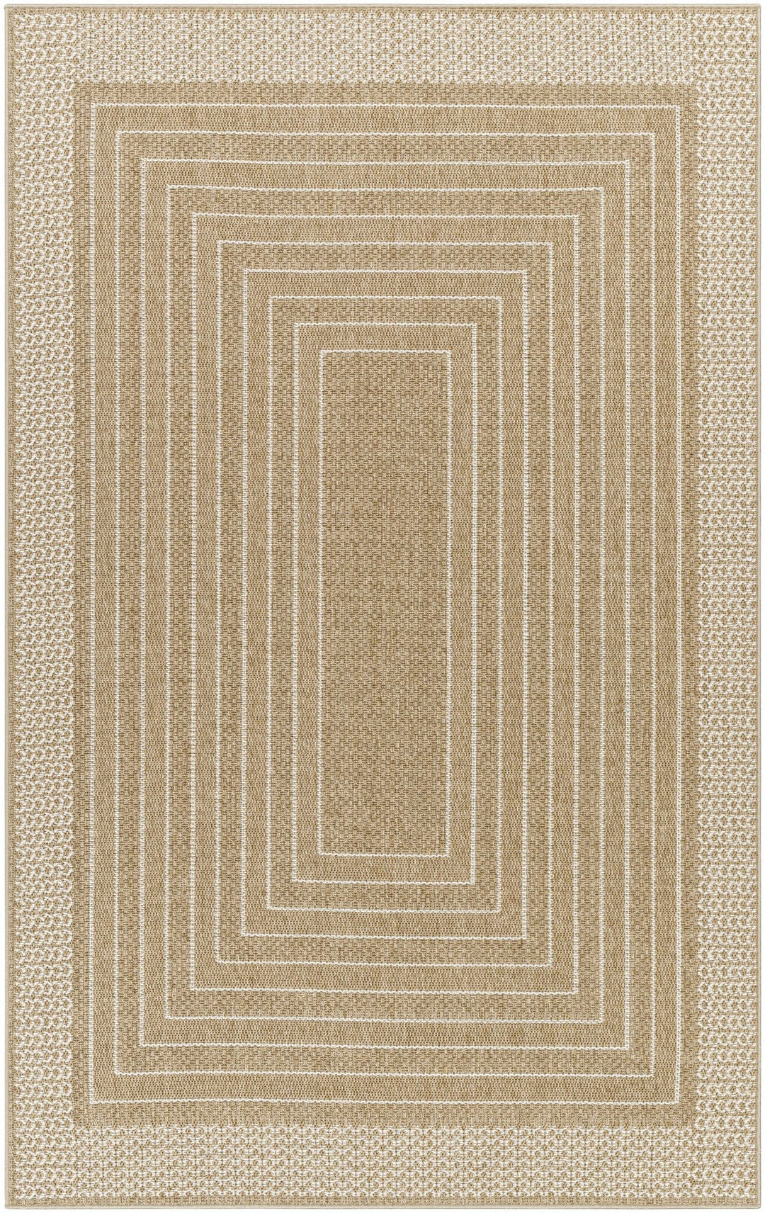 Mopsa Modern Geometric Design Tan Area Rug - The Rug Decor