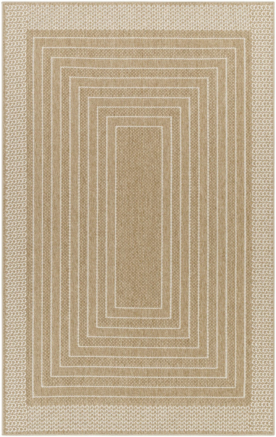 Mopsa Modern Geometric Design Tan Area Rug - The Rug Decor