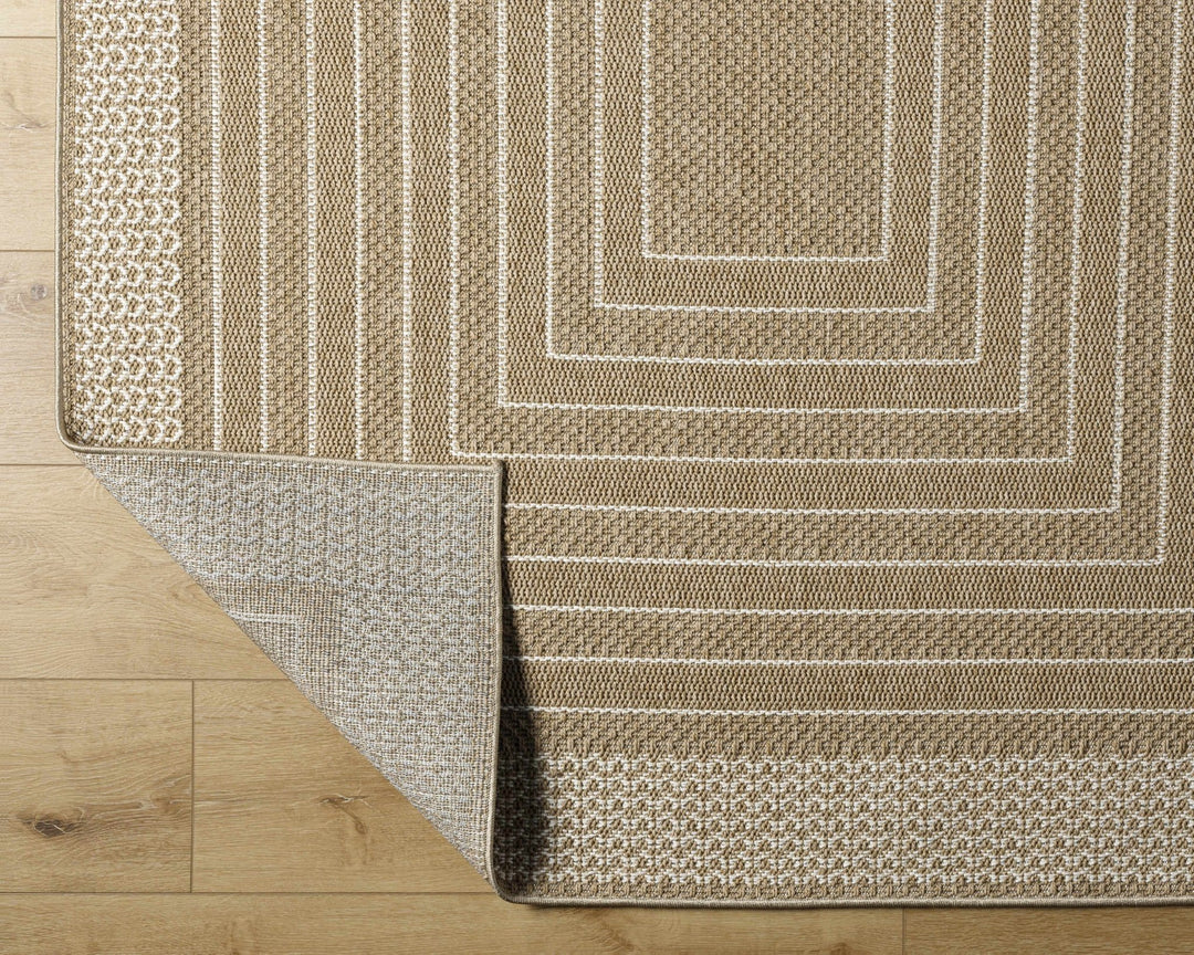 Mopsa Modern Geometric Design Tan Area Rug - The Rug Decor