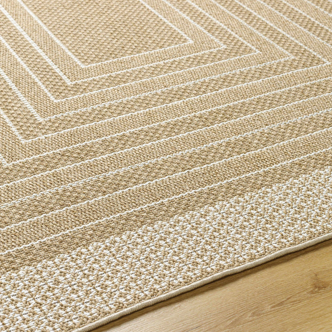 Mopsa Modern Geometric Design Tan Area Rug - The Rug Decor