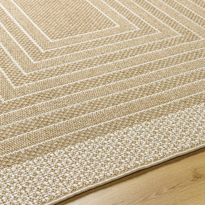 Mopsa Modern Geometric Design Tan Area Rug - The Rug Decor