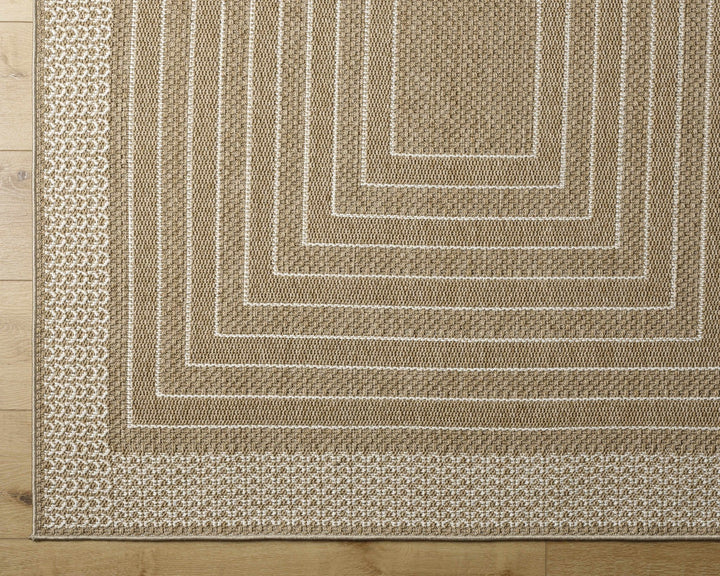 Mopsa Modern Geometric Design Tan Area Rug - The Rug Decor
