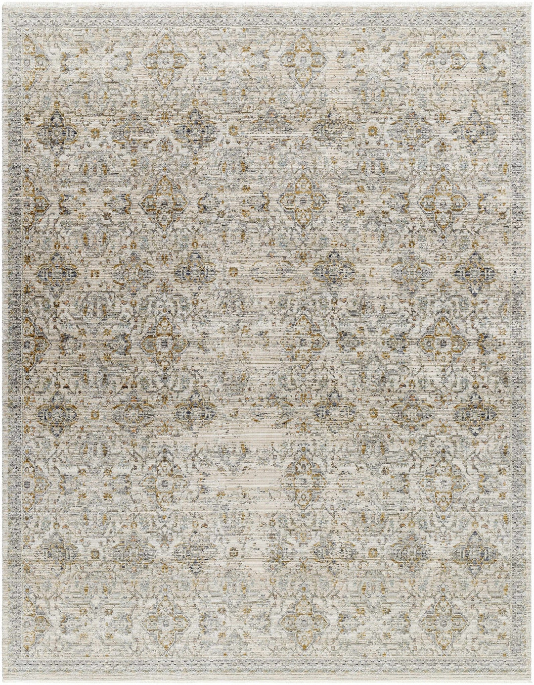 Morag Traditional Beige And Ivory Washable Area Rug - The Rug Decor