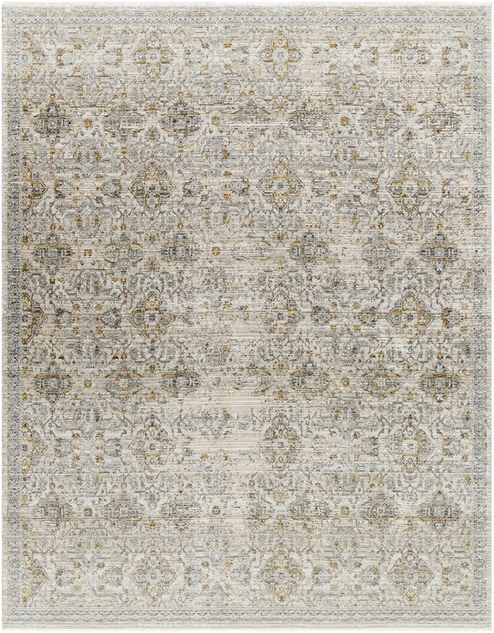 Morag Traditional Beige And Ivory Washable Area Rug - The Rug Decor