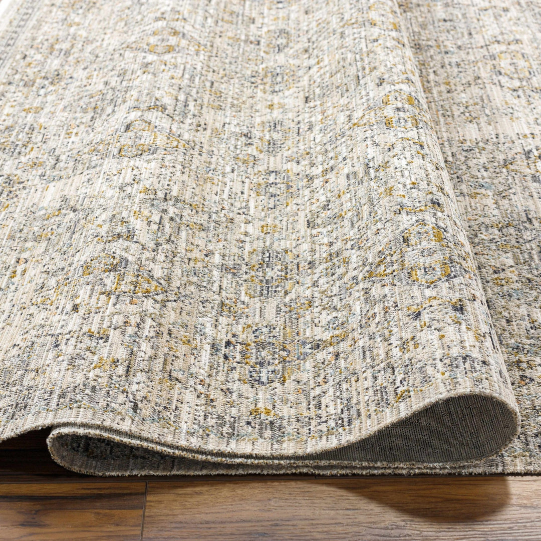 Morag Traditional Beige And Ivory Washable Area Rug - The Rug Decor