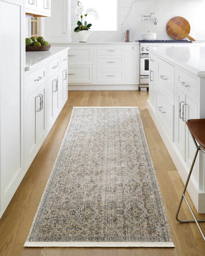 Morag Traditional Beige And Ivory Washable Area Rug - The Rug Decor