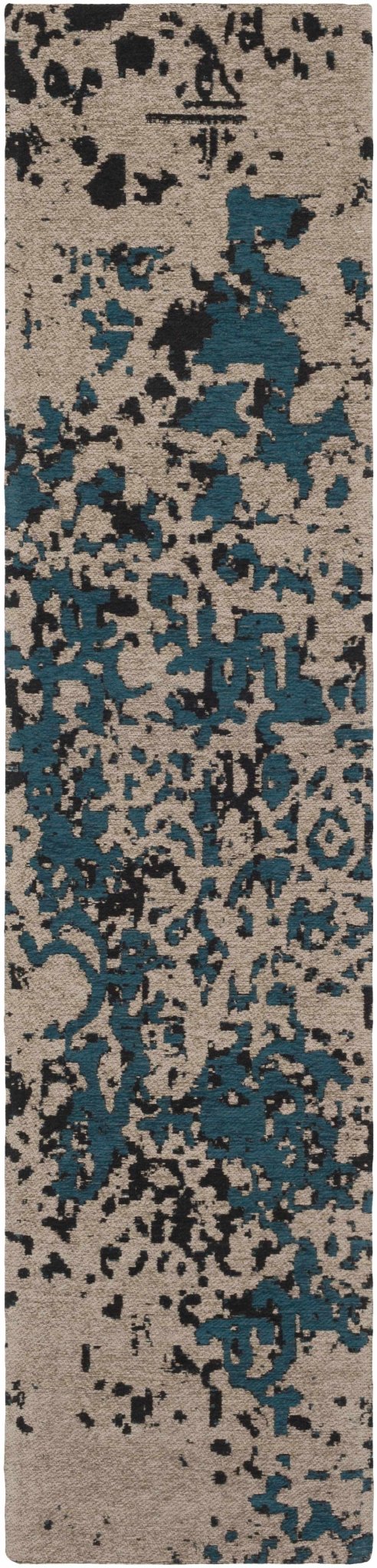 Morland Modern Abstract Design Beige And Blue Area Rug - The Rug Decor