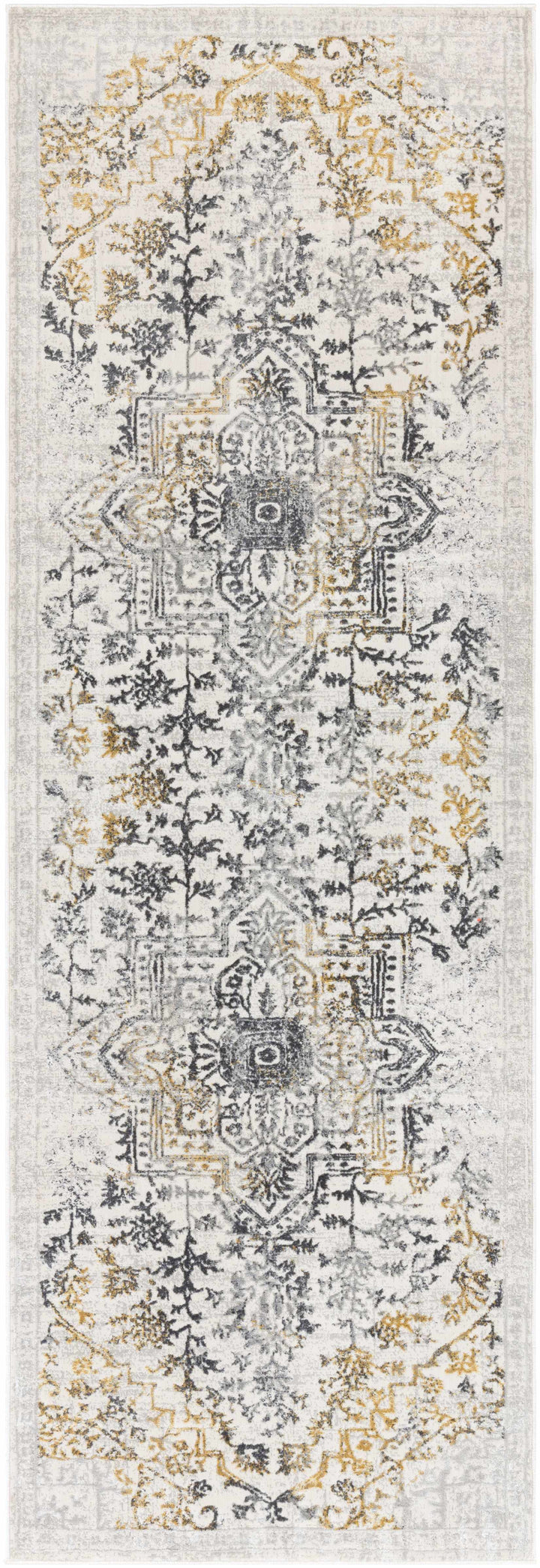 Morriston Traditional Style Ivory And Charcoal Area Rug