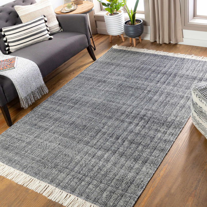 Morrisburg Gray Modern Style Hand Woven Wool Area Rug - The Rug Decor