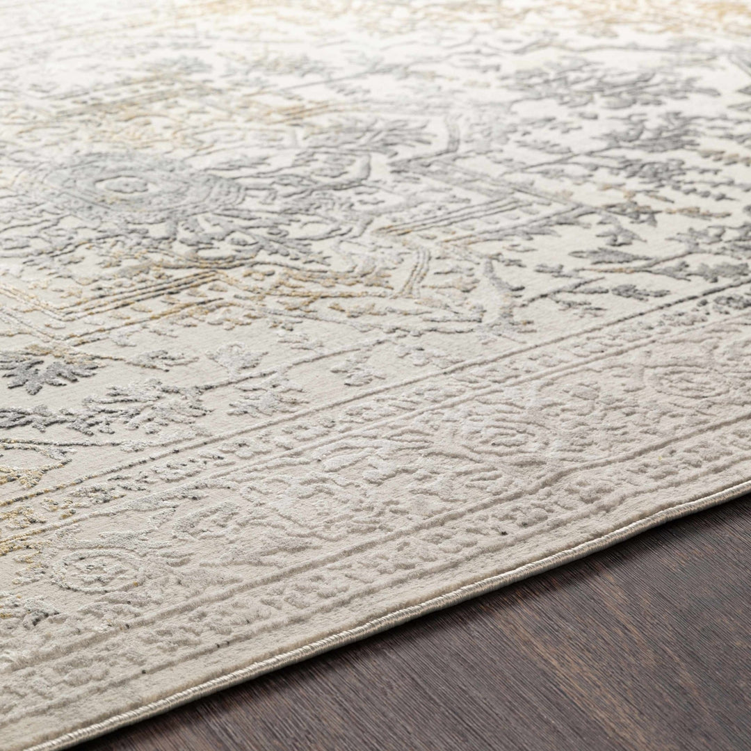 Morriston Traditional Style Ivory And Charcoal Area Rug - The Rug Decor