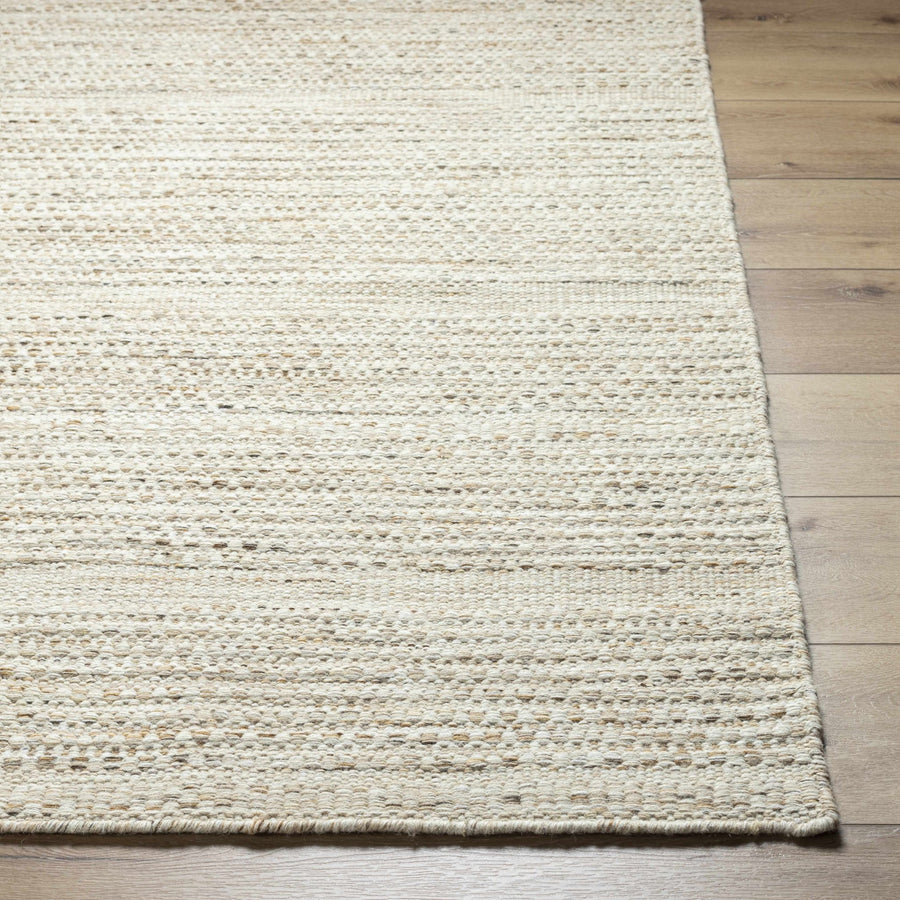 Moshe Beige And Brown Hand Woven Wool Area Rug - The Rug Decor