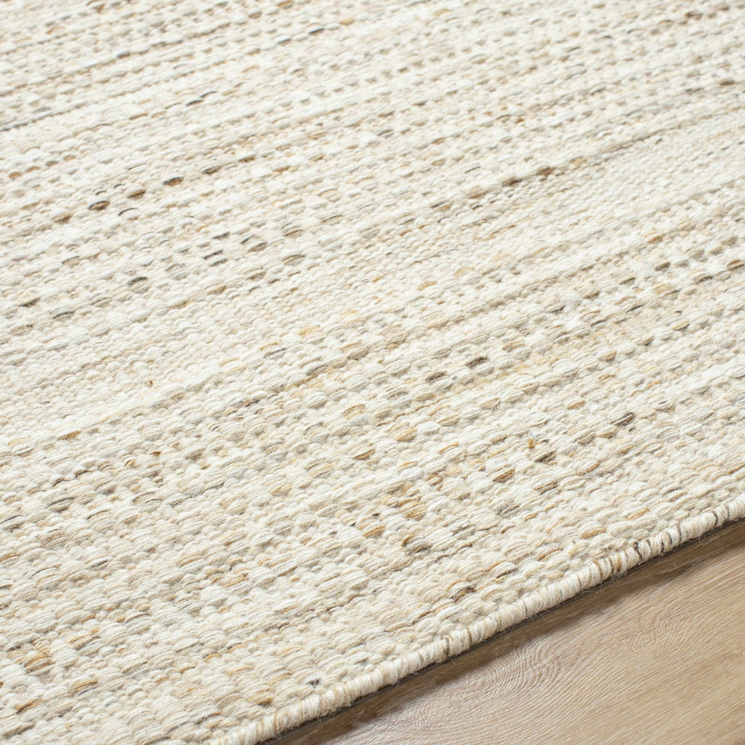 Moshe Beige And Brown Hand Woven Wool Area Rug - The Rug Decor