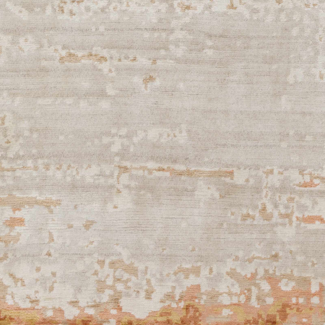 Mossyrock Modern Abstract Camel And Rust Rug