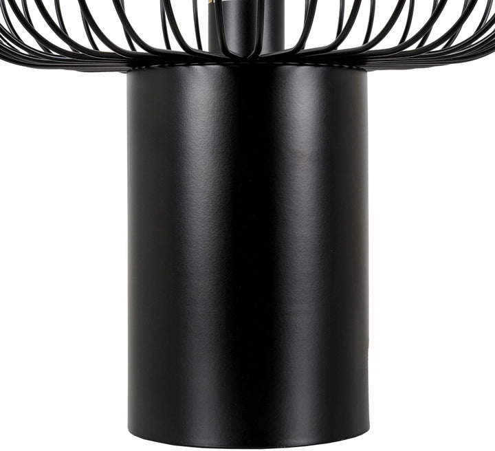 Motiong Black Iron Table Lamp – Contemporary Accent Lighting with Metal Shade