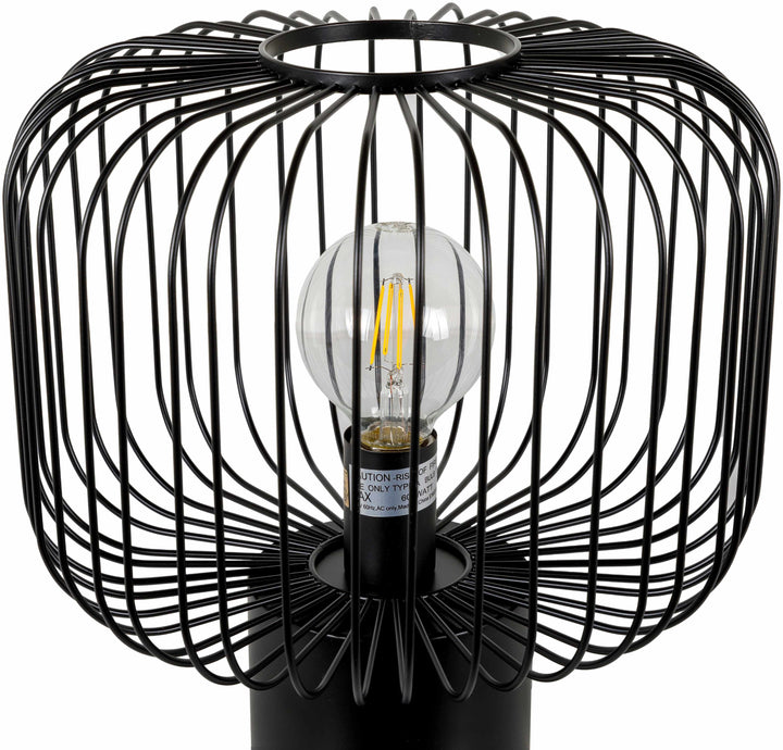 Motiong Black Iron Table Lamp – Contemporary Accent Lighting with Metal Shade