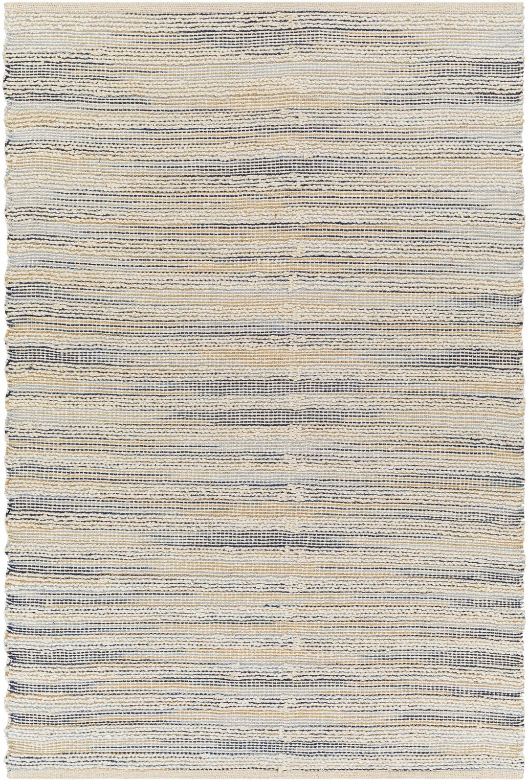 Mountmellick Modern Style Beige And Blue Hand Woven Area Rug - The Rug Decor