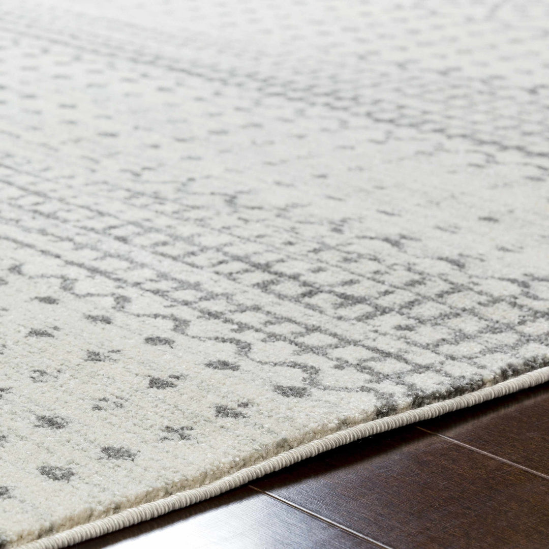 Moweaqua Modern Geometrical Design Ivory And Gray Area Rug - The Rug Decor