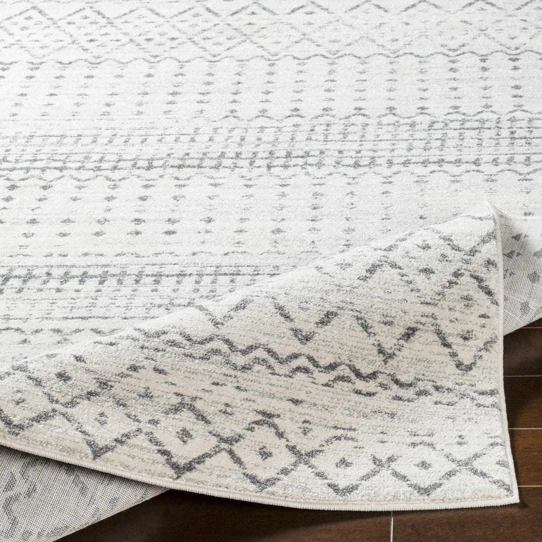 Moweaqua Modern Geometrical Design Ivory And Gray Area Rug - The Rug Decor