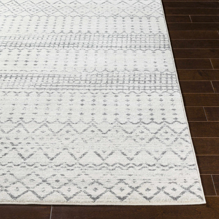 Moweaqua Modern Geometrical Design Ivory And Gray Area Rug - The Rug Decor