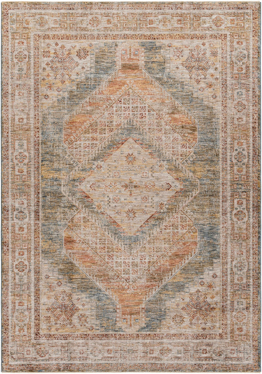 Moya Traditional Medallion Design Tan Area Rug - The Rug Decor