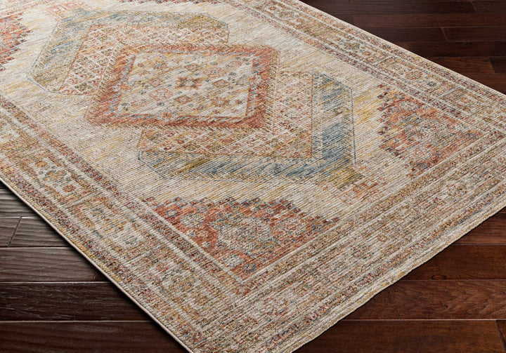 Moya Traditional Style Beige And Rust Area Rug - The Rug Decor