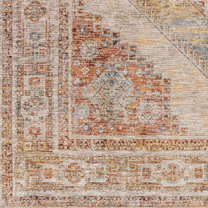 Moya Traditional Style Beige And Rust Area Rug - The Rug Decor
