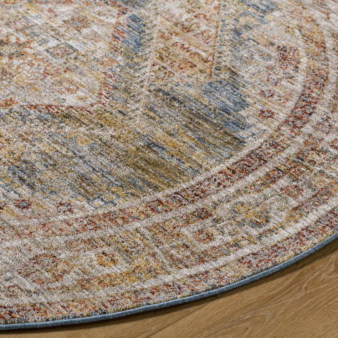 Moya Traditional Style Beige And Rust Area Rug - The Rug Decor