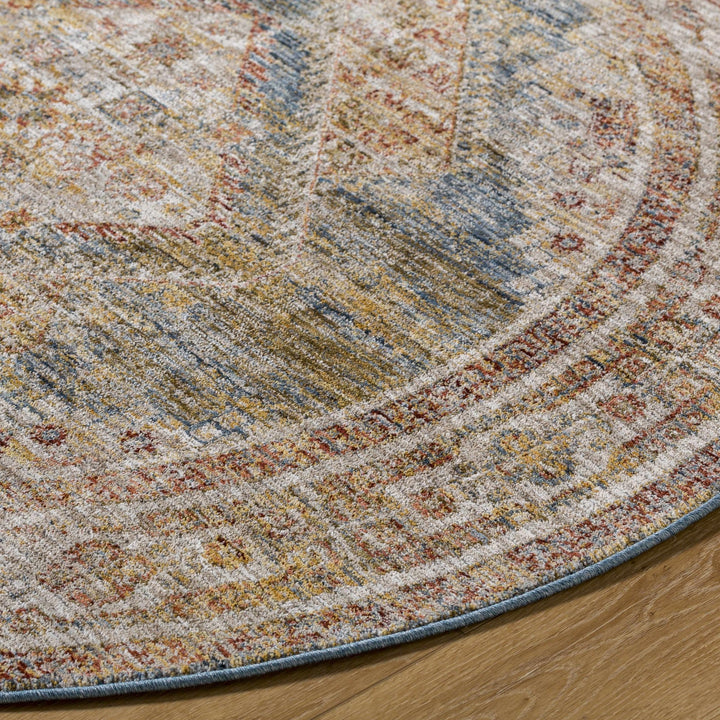 Moya Traditional Style Beige And Rust Area Rug - The Rug Decor