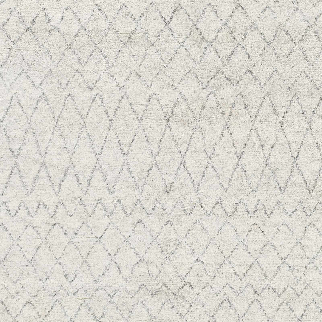 Mozon Bohemian Tribal Design Gray Hand Knotted Wool Rug - The Rug Decor