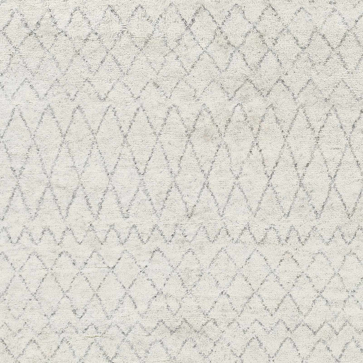 Mozon Bohemian Tribal Design Gray Hand Knotted Wool Rug - The Rug Decor