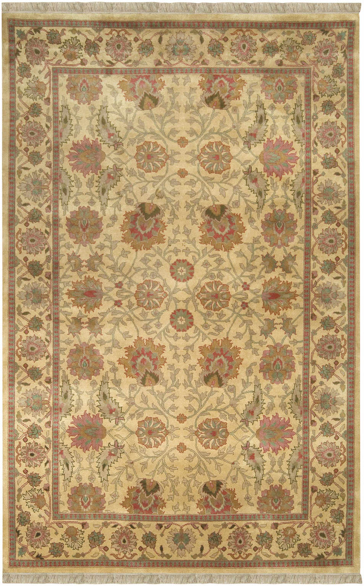 Maurice Beige Traditional Style Hand Knotted Area Rug