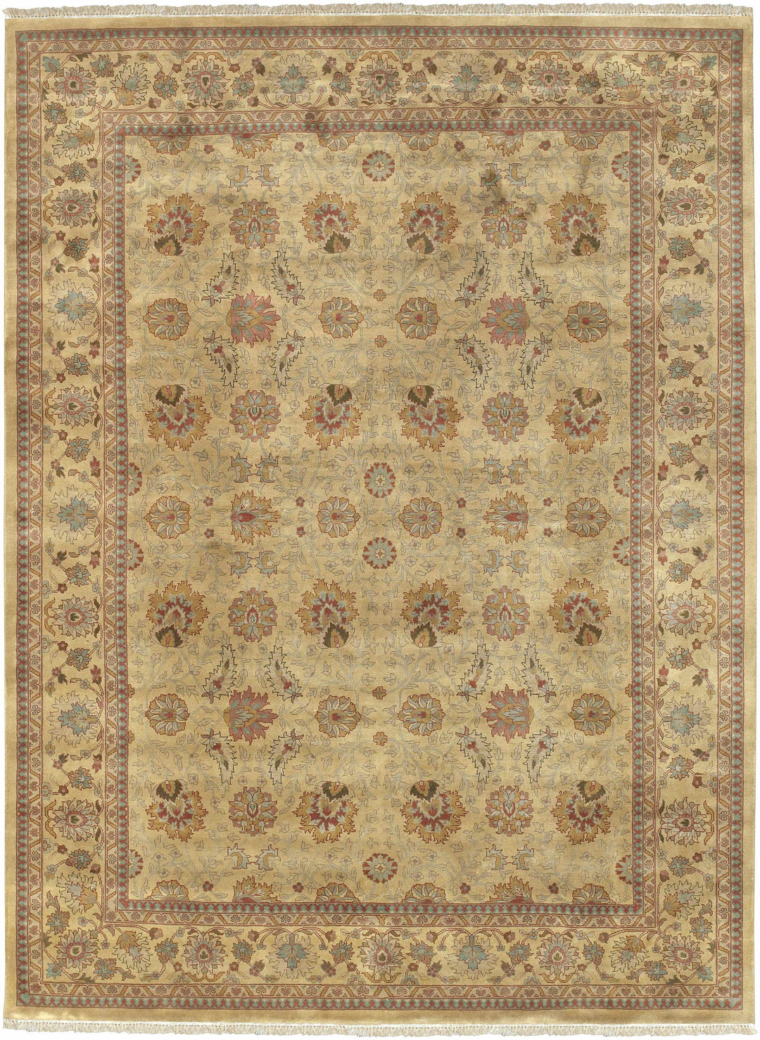 Maurice Beige Traditional Style Hand Knotted Area Rug