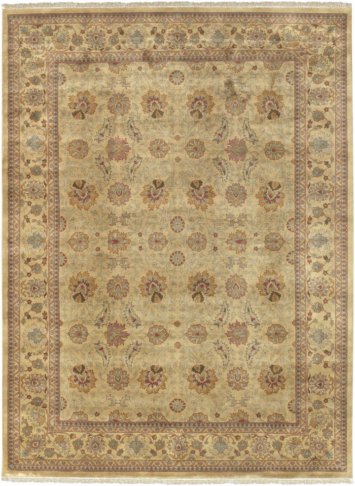 Maurice Beige Traditional Style Hand Knotted Area Rug