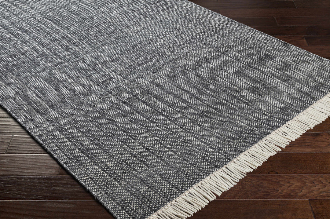 Morrisburg Gray Modern Style Hand Woven Wool Area Rug
