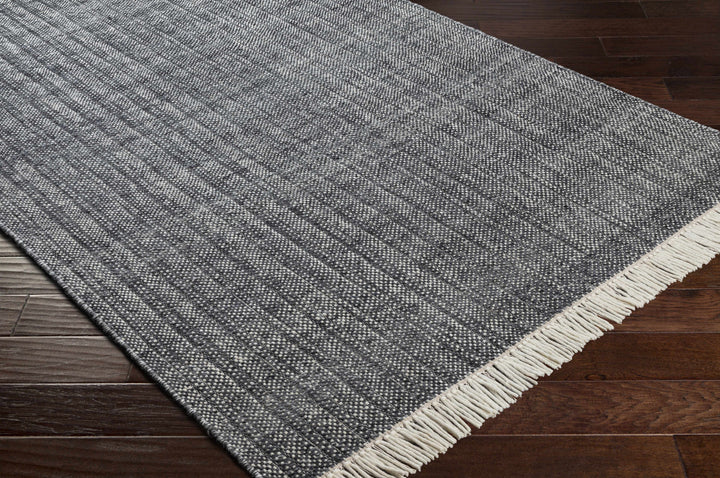 Morrisburg Gray Modern Style Hand Woven Wool Area Rug