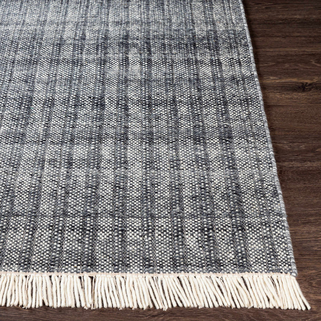 Morrisburg Gray Modern Style Hand Woven Wool Area Rug
