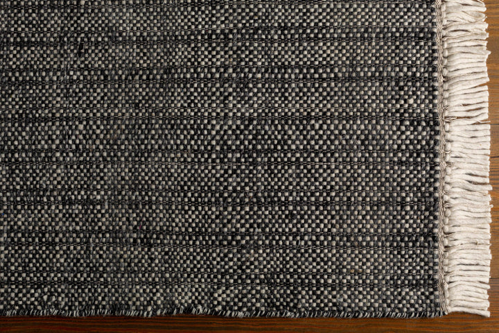 Morrisburg Gray Modern Style Hand Woven Wool Area Rug