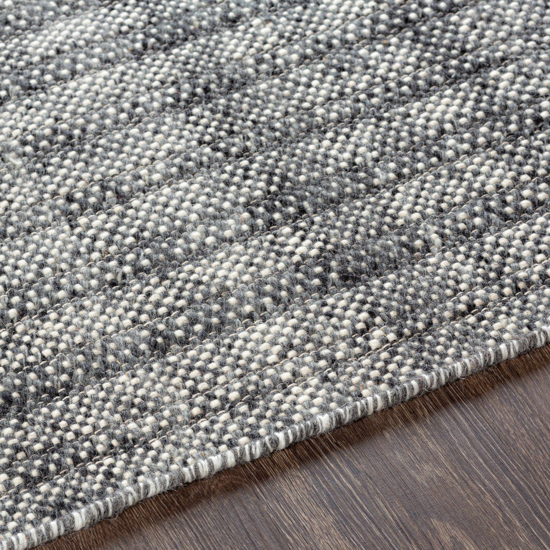 Morrisburg Gray Modern Style Hand Woven Wool Area Rug