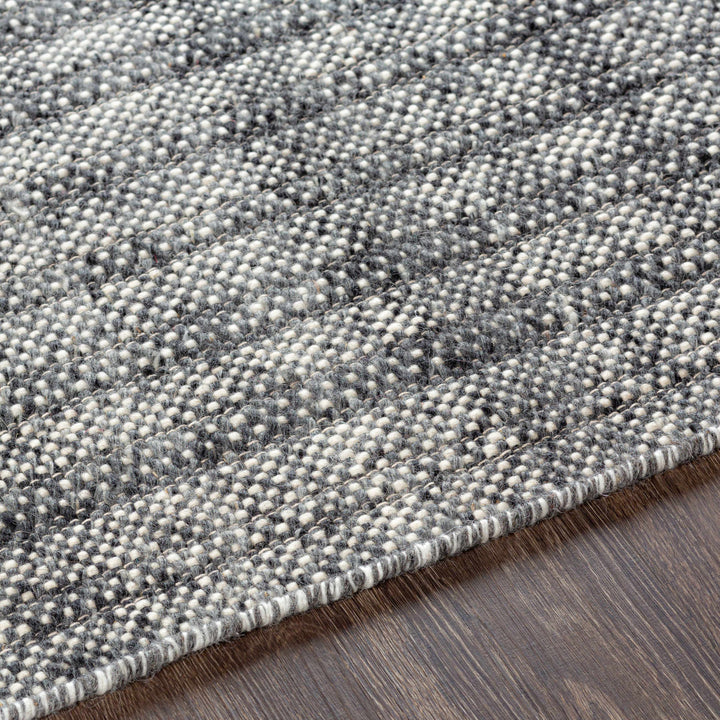 Morrisburg Gray Modern Style Hand Woven Wool Area Rug